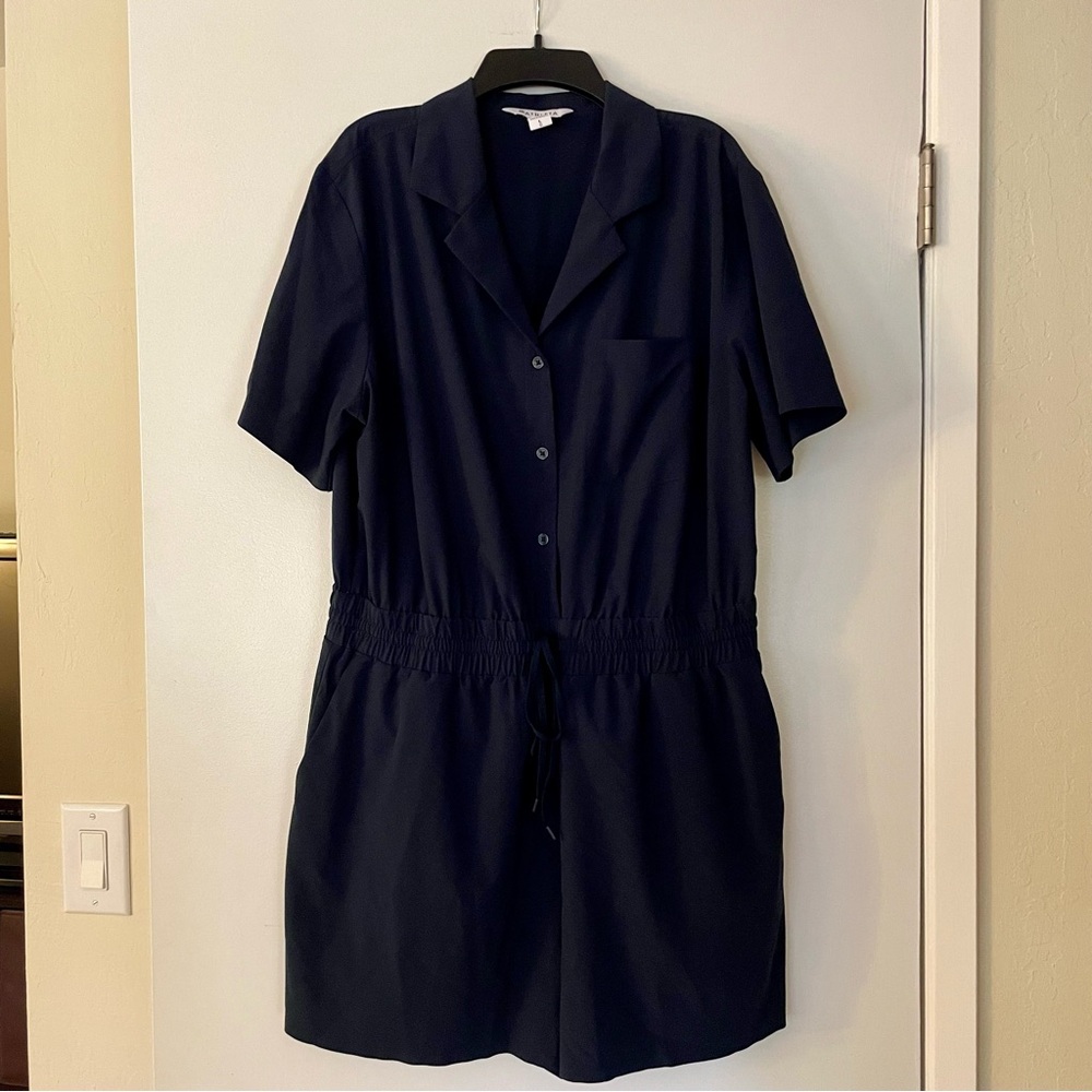 Athleta Avenue Romper Navy L